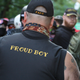 Portland, Oregon/United States-August 22, 2020: Conservative people from the far right movement, Proud Boys, and Boogaloo join for a “Back the Blue” rally.